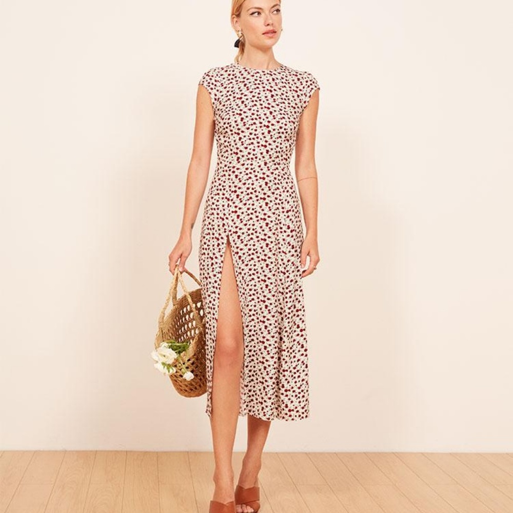 NWOT Reformation Gavin Dress in Amber - Picture 1 of 6
